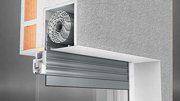 Rolety zewnętrzne i żaluzje fasadowe model 10